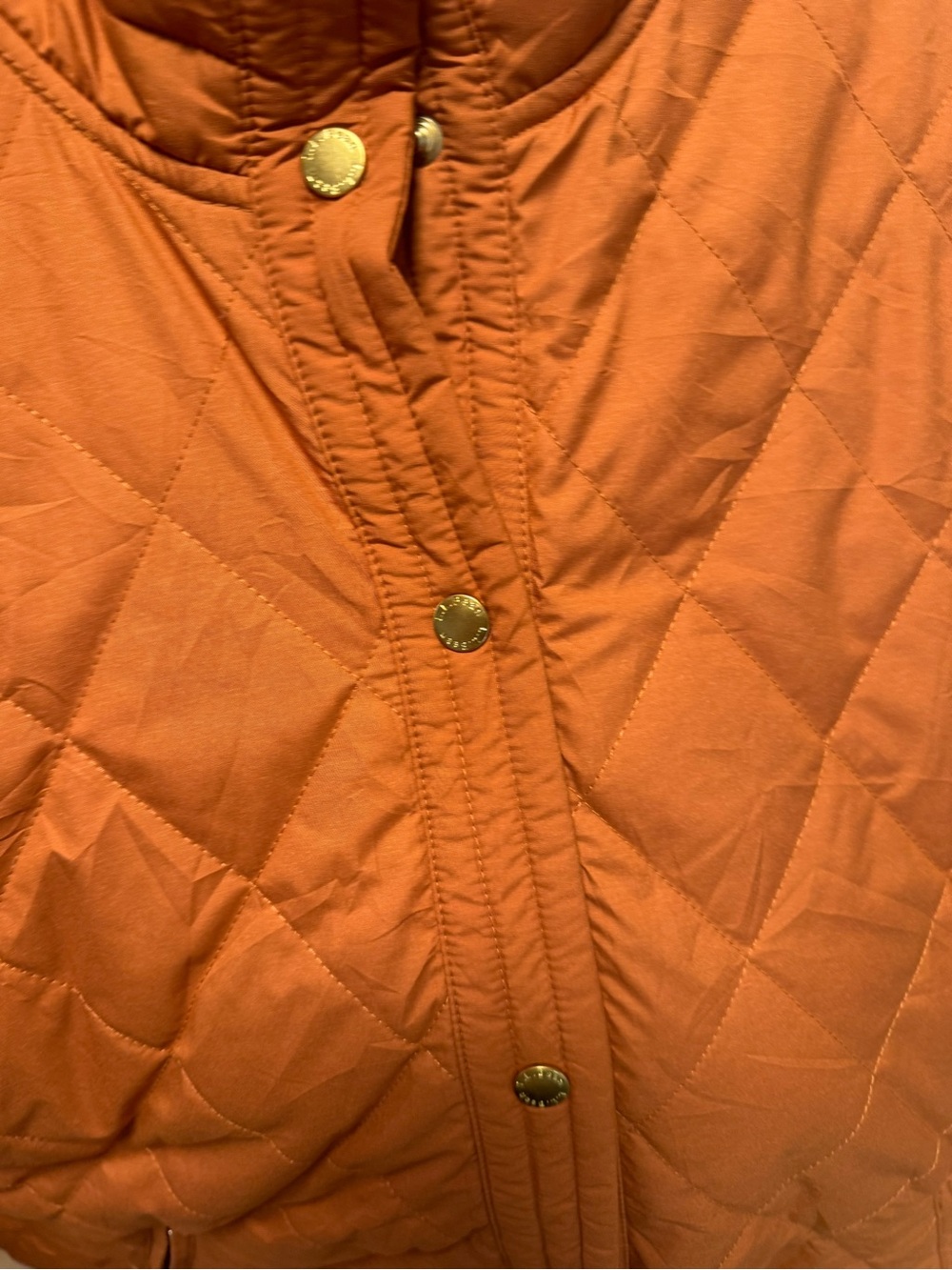 LL Bean Quilted Lightweight Jacket in Rust - Picture 11 of 11